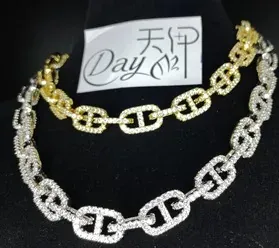 Custom Chain in silver and gold tone