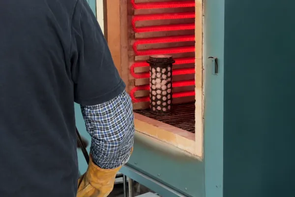 Molten metal pouring during casting