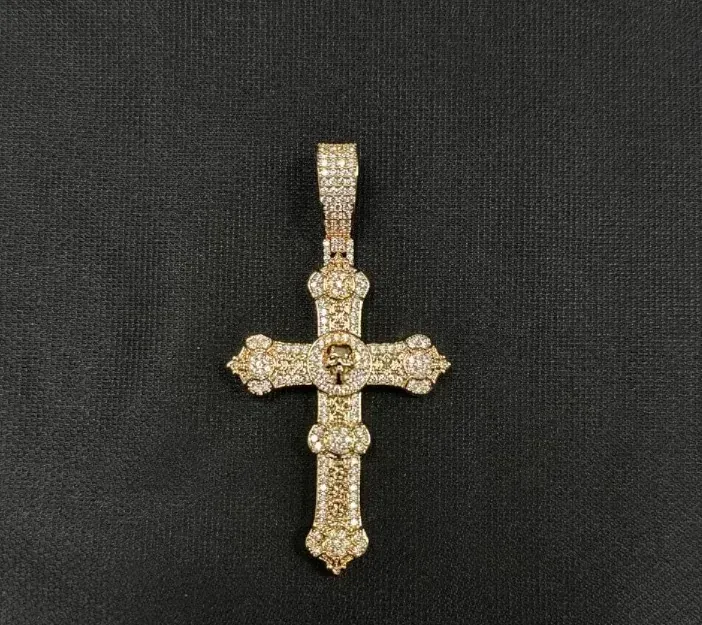 Custom Cross Pendant in gold tone