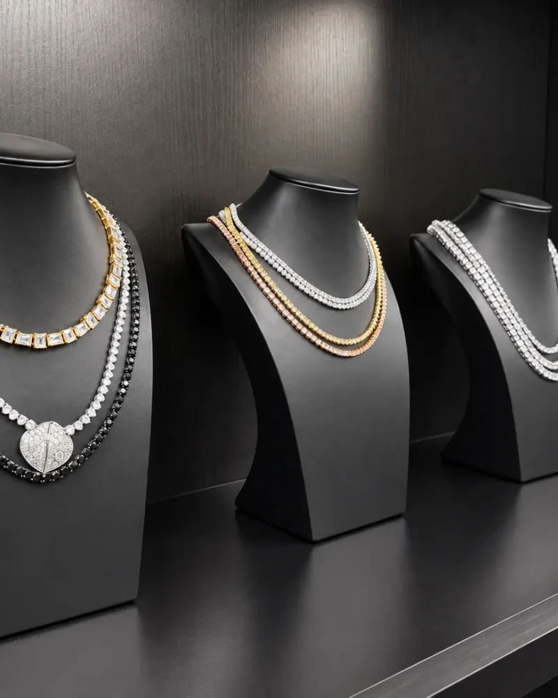 Custom Necklaces sample room overview